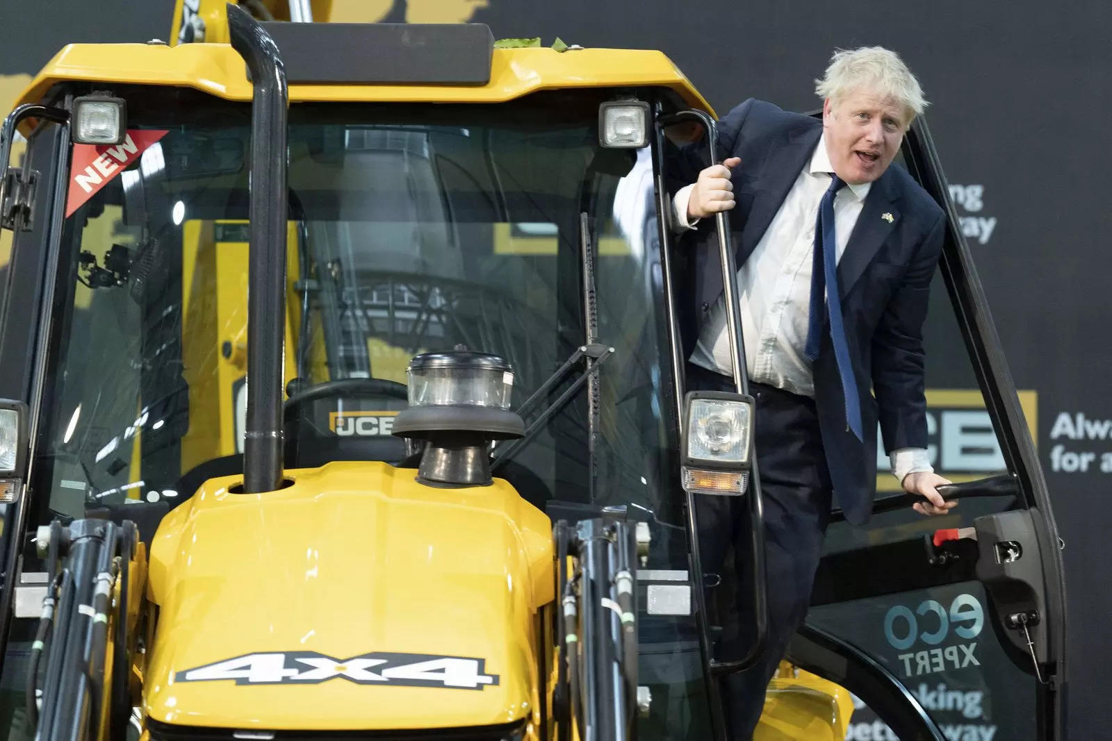 Boris Johnson opens new factory as JCB goes for growth